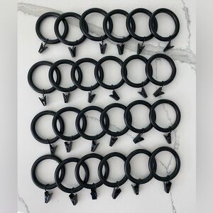 Pottery Barn Curtain Rings with Clips